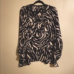 Women’s animal print blouse